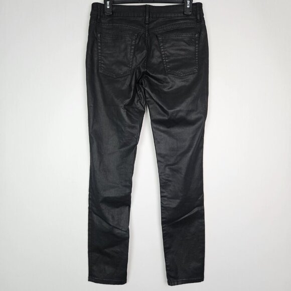 DL1961 Florence Insta Sculpt Epiphany Black Coated Moto Skinny Jean 30 - Picture 4 of 9